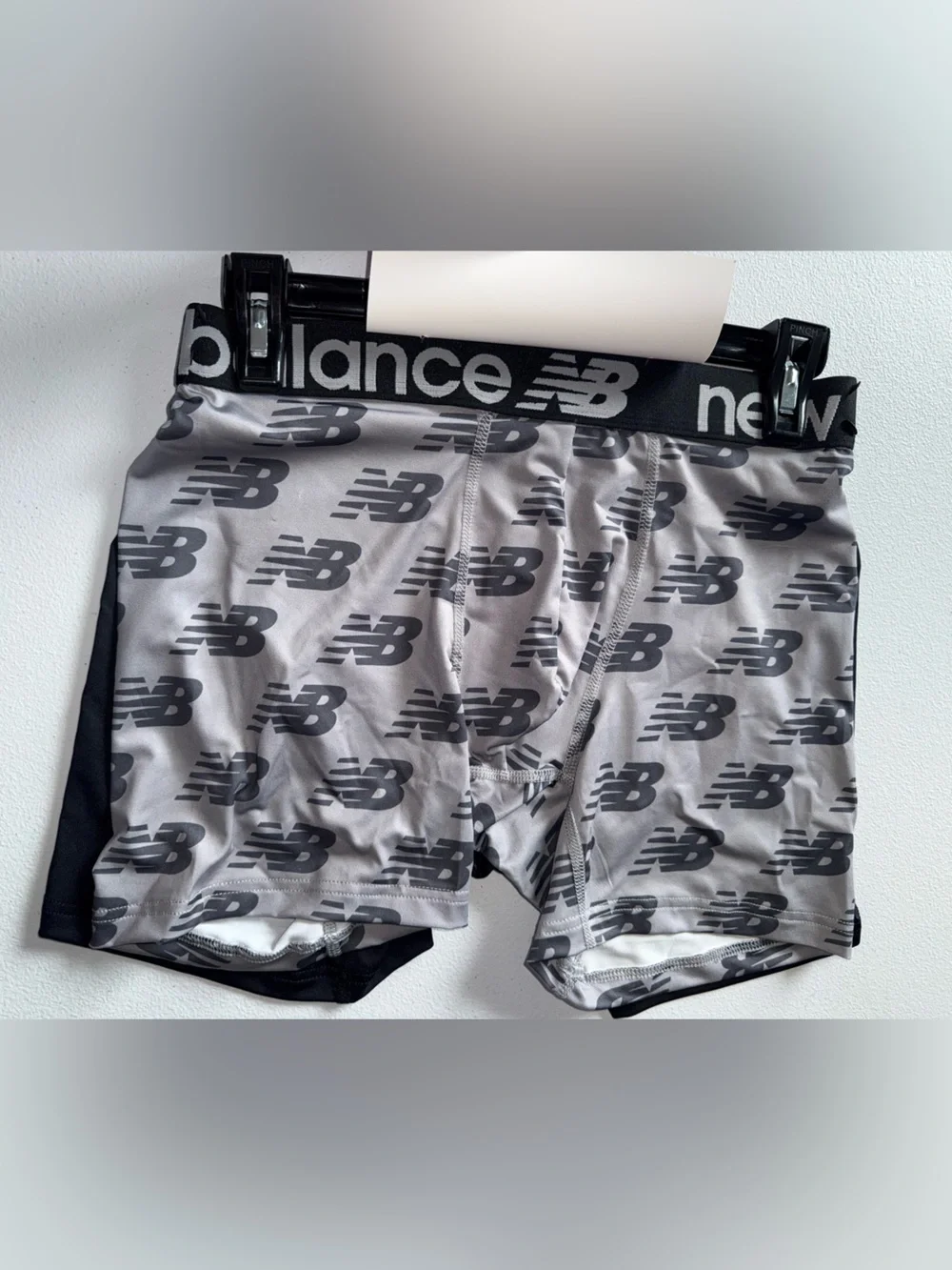 New Balance Men’s Performance Boxer Briefs 2 Pack NWT Logo Print Size M 32”-34”